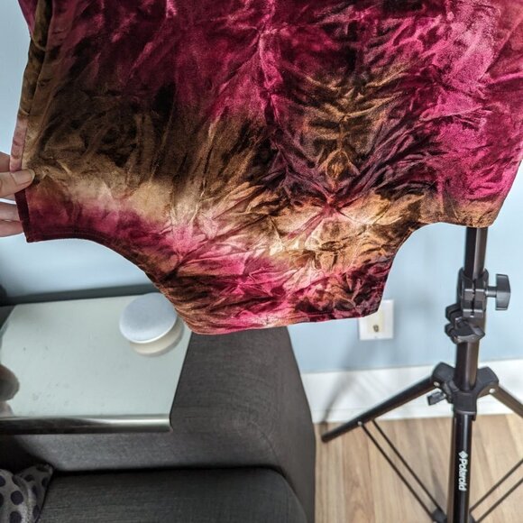 Rare Michelle Uberreste Crushed Velvet / Velour Long Sleeve Dress - Picture 4 of 9